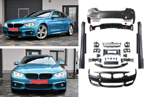 BMW 4 sērija F32/F33/F36 2012–2020 M-Sport virsbūves komplekts (F32) Dubultais izpūtējs (abās pusēs) foto 2