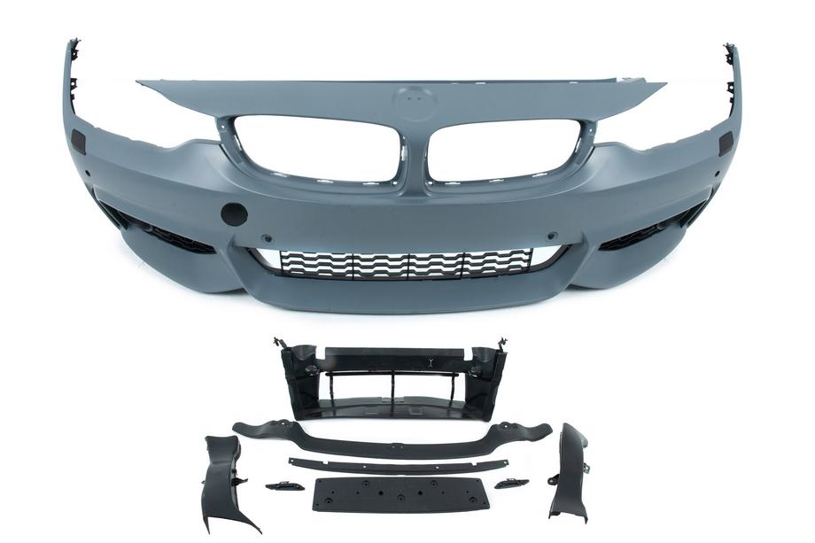BMW 4 sērija F32/F33/F36 2012–2020 M-Sport virsbūves komplekts (F32) Divi izplūdes uzgaļi vienā pusē Foto 12