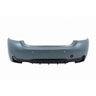 Aizmugurējais bamperis ar difuzoru divpusējam dubultajam izplūdes sistēmas izvadei M-Sport BMW 4 sērija F32/F33/F36 2012–2020