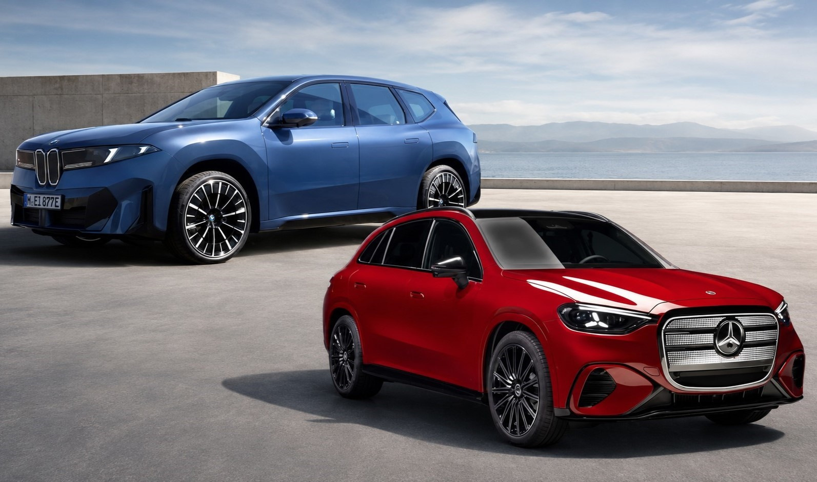 Mercedes-Benz GLC EQ 2027 vs BMW iX3 2027: kurš jaunās paaudzes elektriskais krosovers ir labāks?