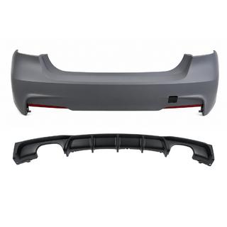 Aizmugurējais bamperis ar difuzoru abpusējai dubultajai izplūdei M-Sport (F30) BMW 3. sērija F30/F31 2012–2019