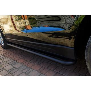 Sānu sliekšņi Premium Black (2 gab., nerūsējošais tērauds) foto 1