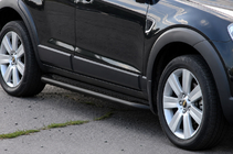 Chevrolet Captiva 2006–2019 Premium Black sānu pakāpieni (2 gab., nerūsējošais tērauds) foto 3