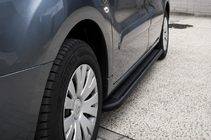 Citroen Berlingo 1996–2008 Premium Black sānu pakāpieni (2 gab., nerūsējošais tērauds) Ø60 mm foto 1