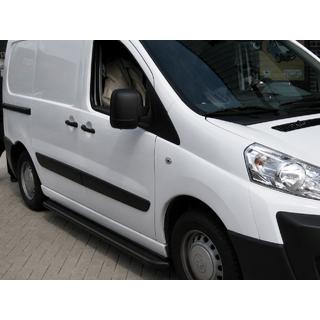 Sānu sliekšņu uzlikas Premium Black (2 gab., nerūsējošais tērauds) foto 1