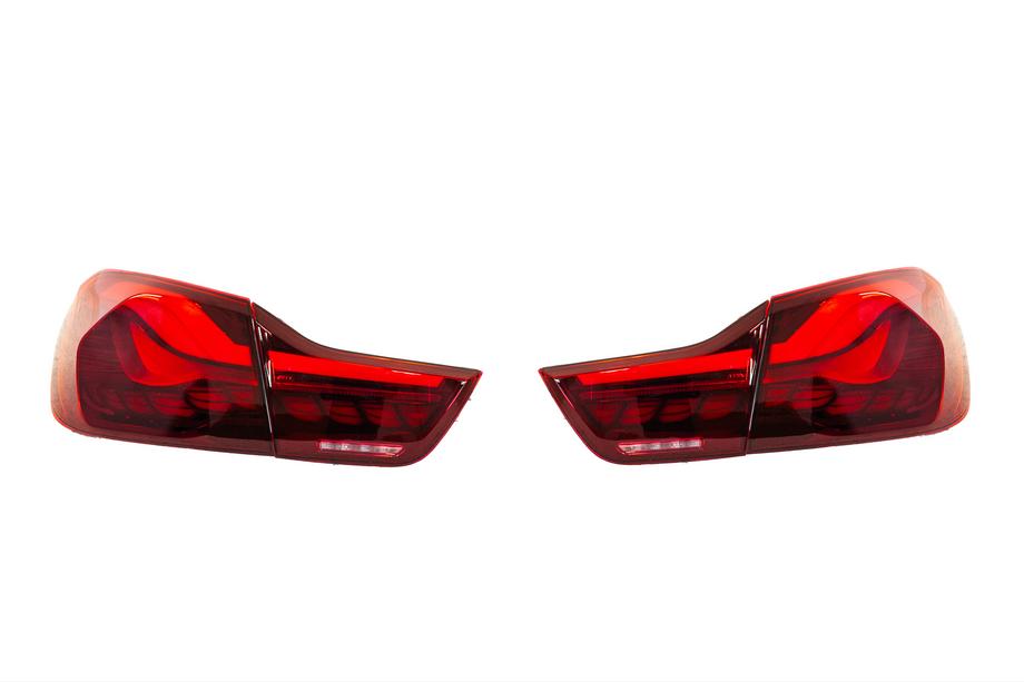 BMW 4 sērija F32/F33/F36 2012–2020 Aizmugurējie lukturi M4 Style Sarkani Image