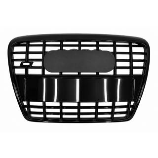 Priekšējais radiators režģis S-style (melns) Audi A6 C6 2004–2011