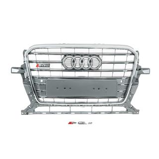 Priekšējā radiatora reste SQ-Style (2012-2017, pelēka ar hromu) Audi Q5 2008–2017 foto 1