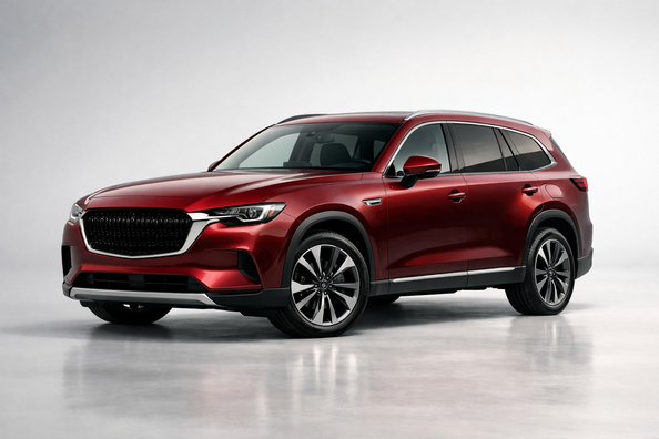 Mazda CX-90 apskats: flagmaņa trīs rindu krosovers