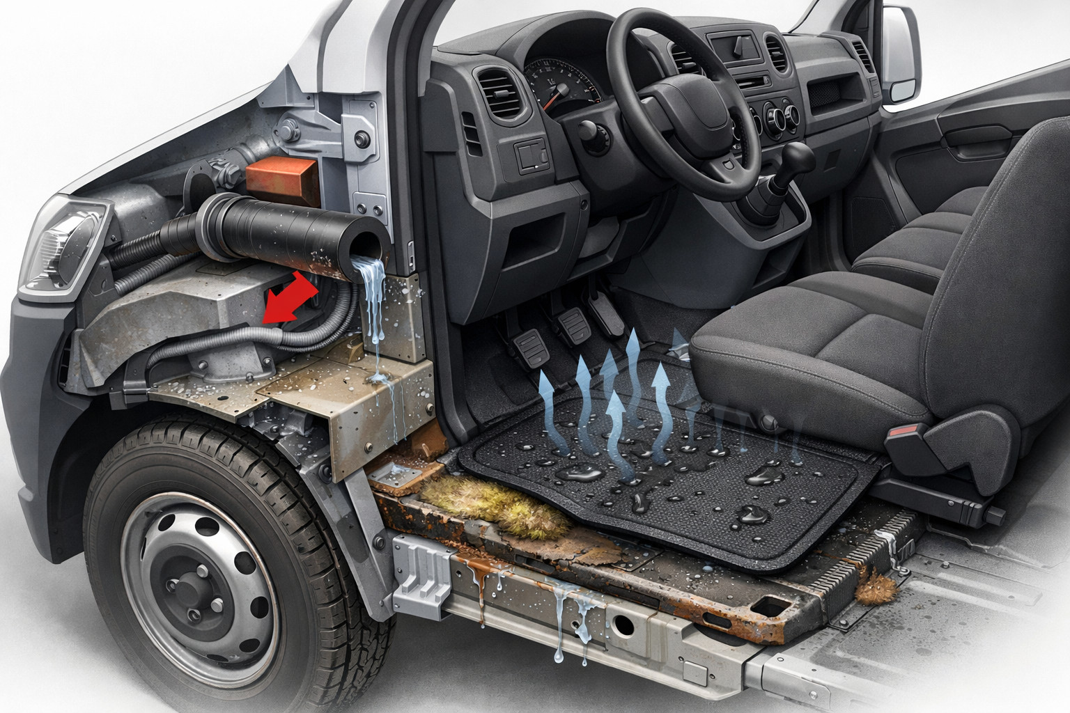 Kāpēc Renault Master paklāji nepagūst izžūt pēc katra reisa