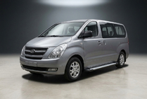 Hyundai H300, H1, Starex 2008–2020 Sānu pakāpieni Allmond Grey (2 gab., alumīnija) foto 1