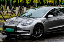 Tesla Model 3 2017– Priekšējā bampera lūpa Lip Turbo (2017-2023) foto 3