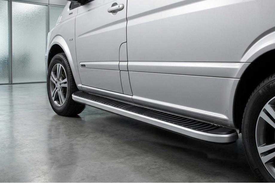 Mercedes Viano 2004–2014 Sānu sliekšņi Tayga Grey (2 gab., alumīnijs) Image