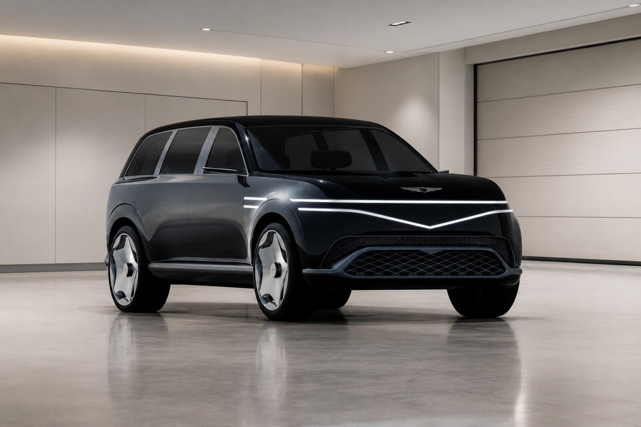 Testos pamanīts jaunais Genesis GV90: durvis kā Rolls-Royce