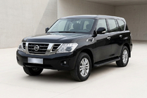 Nissan Armada 2016–2024 Sānu sliekšņi Tayga Black (2 gab., alumīnijs) foto 1