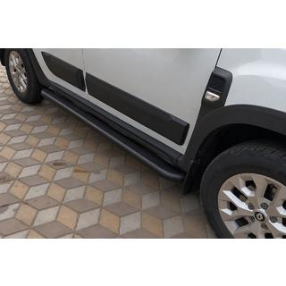 Sānu sliekšņi Premium (2 gab., nerūsējošais tērauds) Black Dacia Duster 2018–2024 foto 2