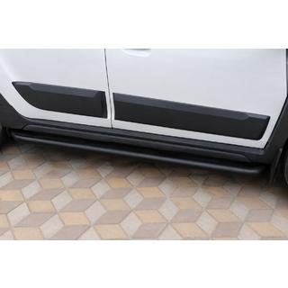 Sānu sliekšņi Premium (2 gab., nerūsējošais tērauds) Black Dacia Duster 2018–2024 foto 1