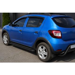 Sānu pakāpieni KB001 (nerūsējošais tērauds) Black Dacia Sandero 2013–2020 foto 1