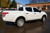 Fiat Fullback 2016– Sānu sliekšņi Premium (2 gab., nerūsējošais tērauds) Black Ø60 mm foto 1