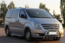Hyundai H300, H1, Starex 2008–2020 Bullbar WT003-2 (nerūsējošais tērauds) foto 3