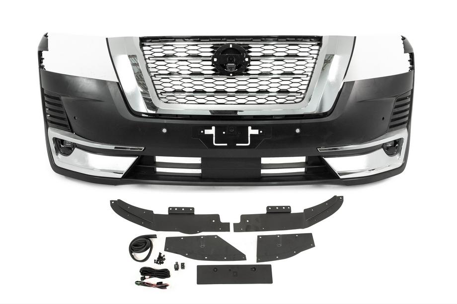 Nissan Patrol Y62 2010–2024 Priekšējais bamperis komplektā (2020-2024) Image