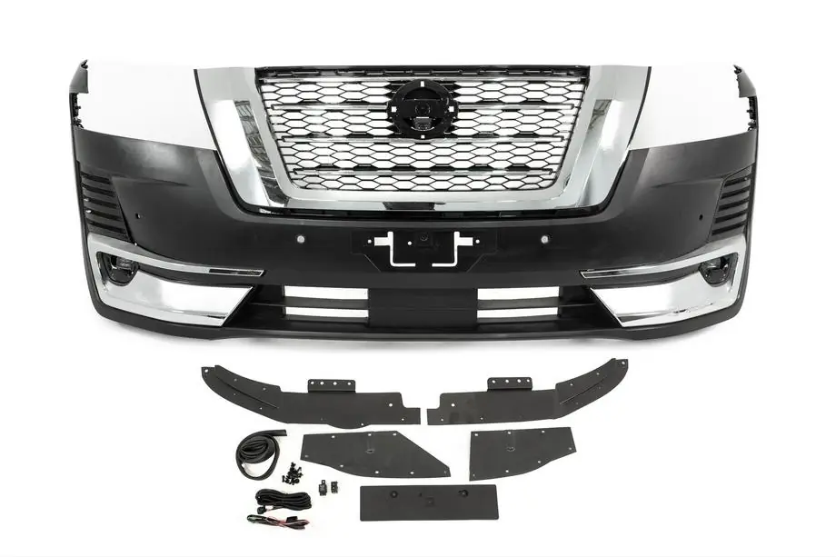 Nissan Armada 2016–2024 Priekšējais buferis komplektā (2021–2024) Foto 1