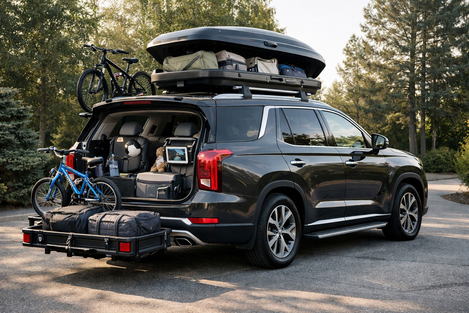Hyundai Palisade uzlabojumu pakete ģimenei, bagāžai un ikdienai