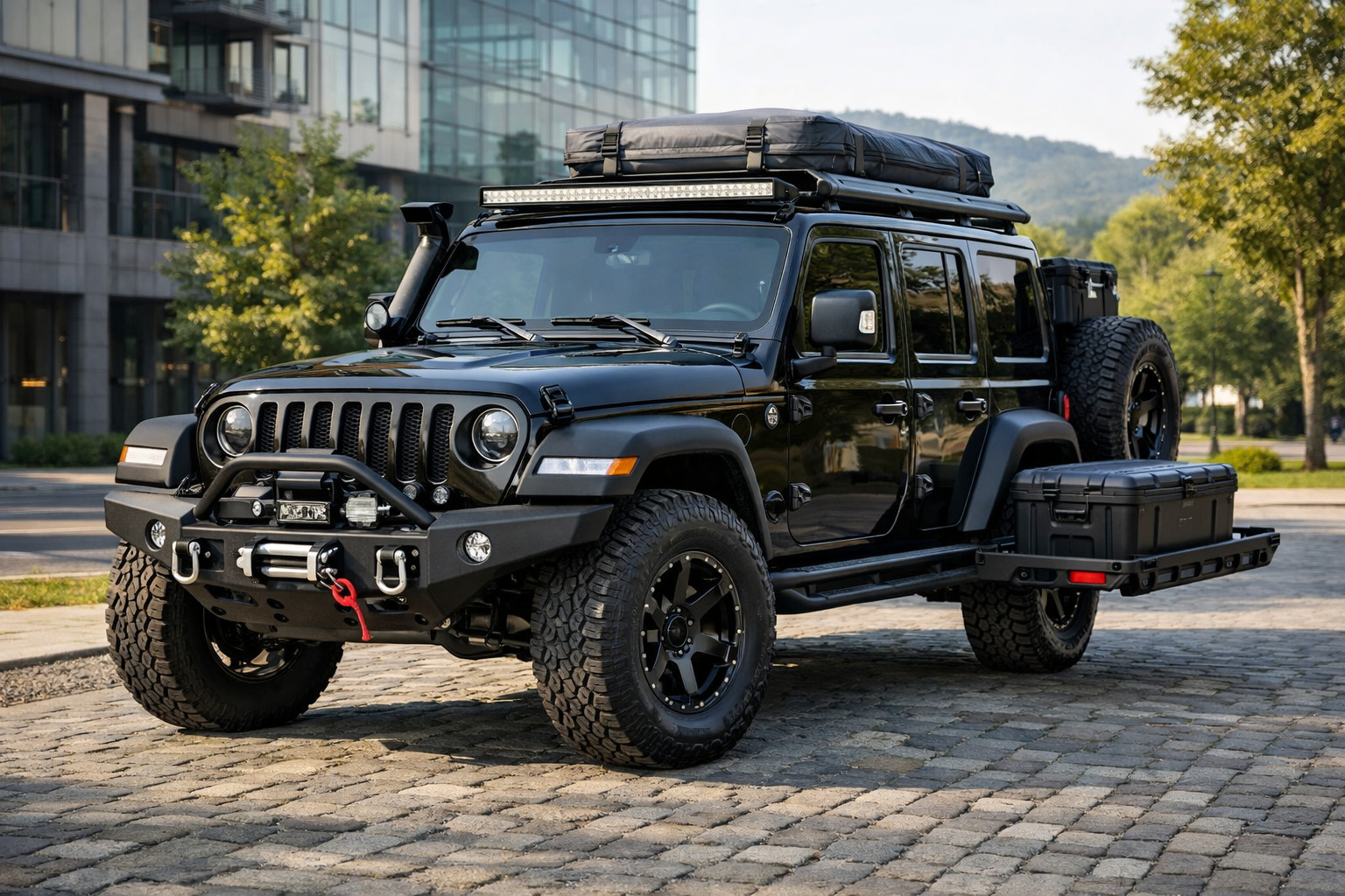 Ko uzstādīt uz Jeep Wrangler 2018+ pilsētai, klīrensam un izbraucieniem dabā
