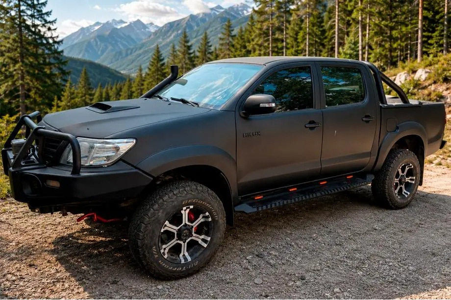 Toyota Hilux sagatavošana bezceļiem: Dakar komplekta uzstādīšana