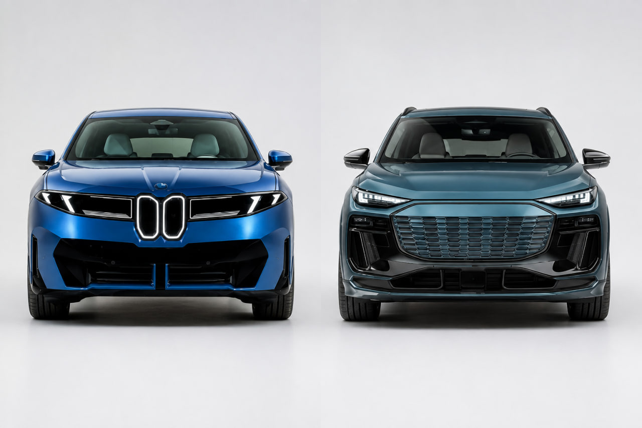BMW iX3 2026 vs Audi Q6 e-tron 2027: premium elektroauto salīdzinājums