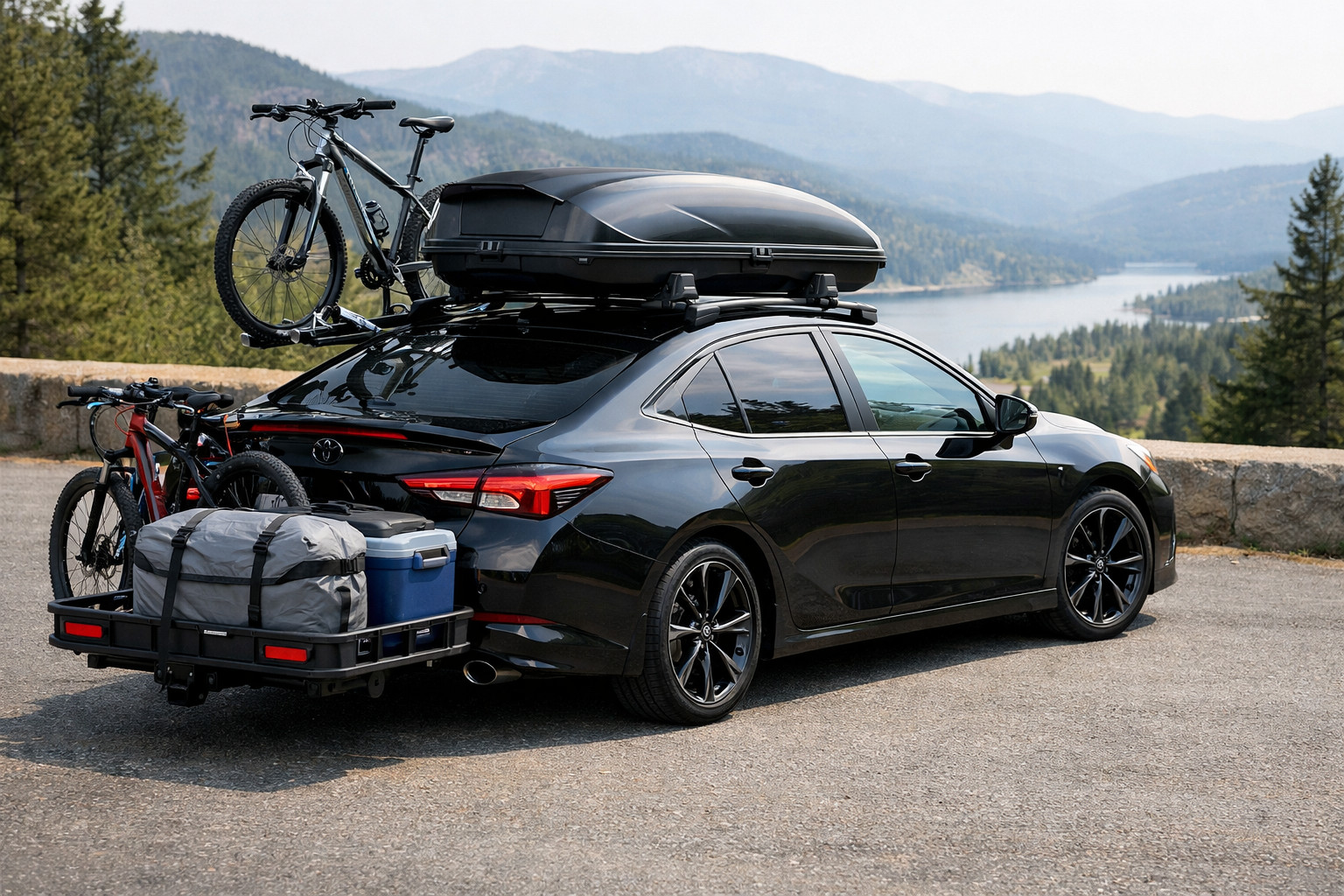 Ko uzstādīt Toyota Camry 2024 bagāžai un ceļojumiem