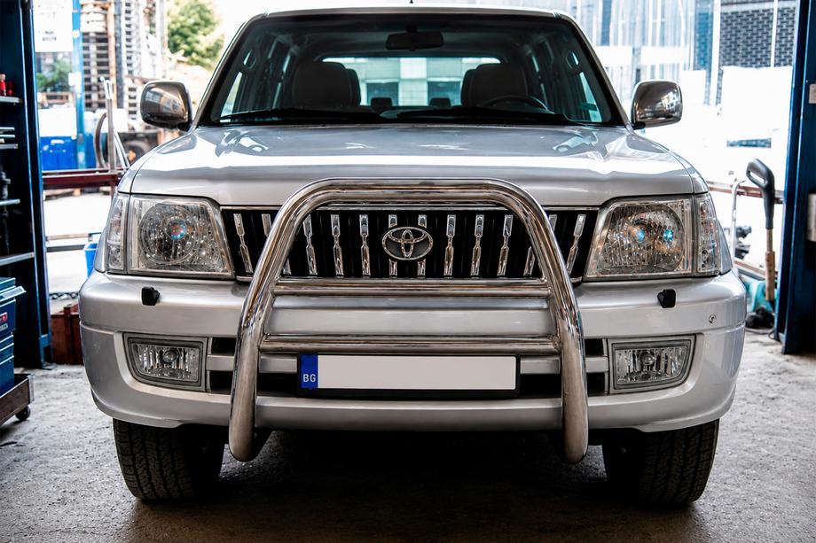 Toyota Land Cruiser 90 Prado 1996–2002 Kengurustienis QT008 (nerūsējošais tērauds) Image