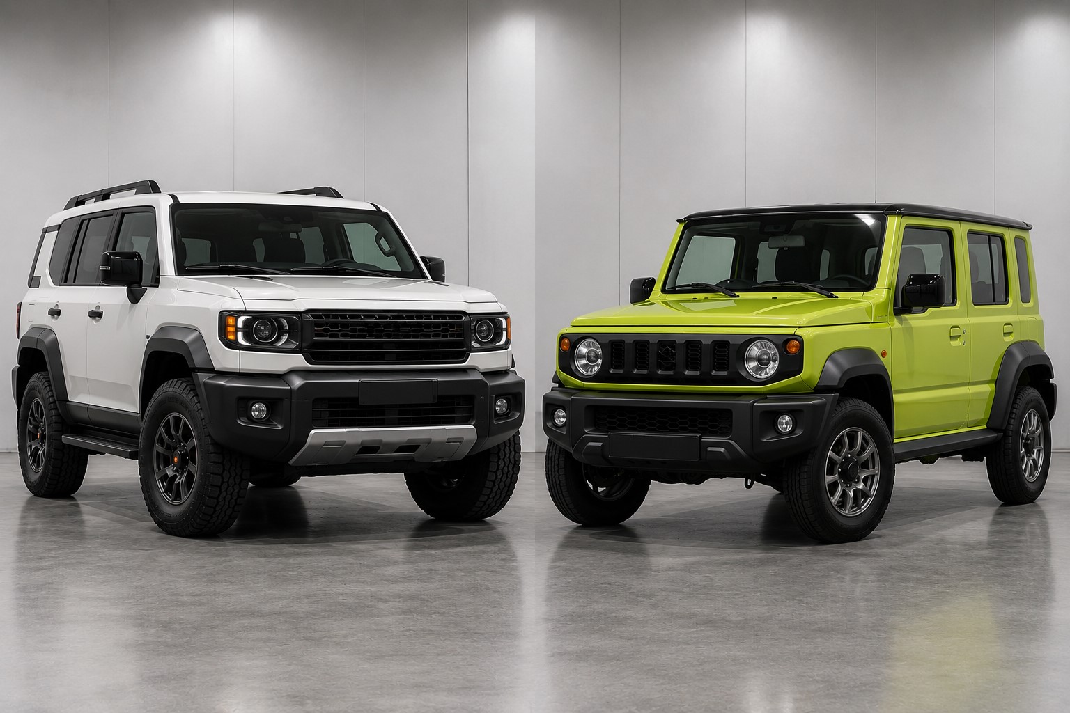 Toyota Land Cruiser FJ 2026 vs Suzuki Jimny 5-Door: kurš ir labāks?