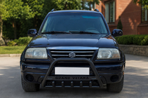 Suzuki Vitara 1998–2006 Priekšējais aizsargstienis (bullbar) WT004 (nerūsējošais tērauds) Black foto 1