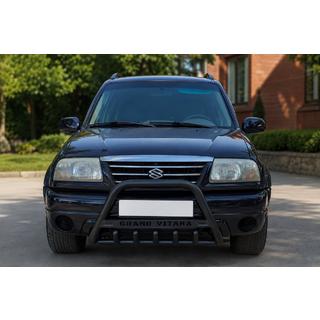 Priekšējais aizsargstienis (bullbar) WT004 (nerūsējošais tērauds) Black