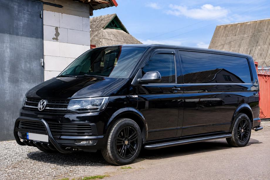 Volkswagen T5 Caravelle 2004–2010 Sānu pakāpieni Premium Black (2 gab., nerūsējošais tērauds) Image