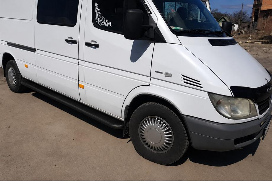 Volkswagen LT 1995–2006 Premium Black sānu pakāpieni (2 gab., nerūsējošais tērauds) Garā bāze, Ø60 Foto 2