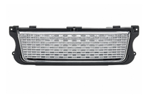 Range Rover III L322 2002–2012 Radiatora reste ar sānu restēm, sudrabota (2010-2012) foto 1