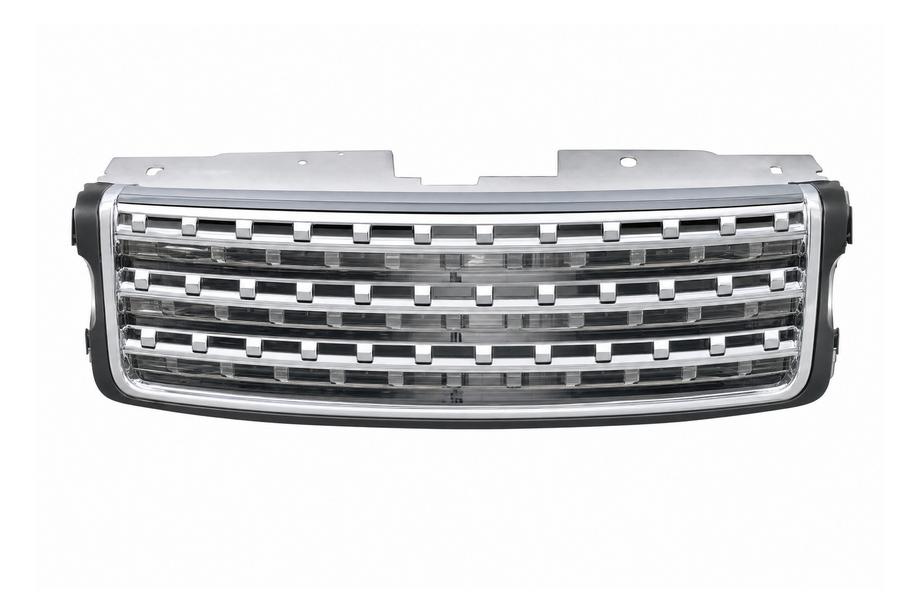 Range Rover IV L405 2013–2021 Pelēks radiatora režģis ar sudrabotu sietu (2013) Foto 1