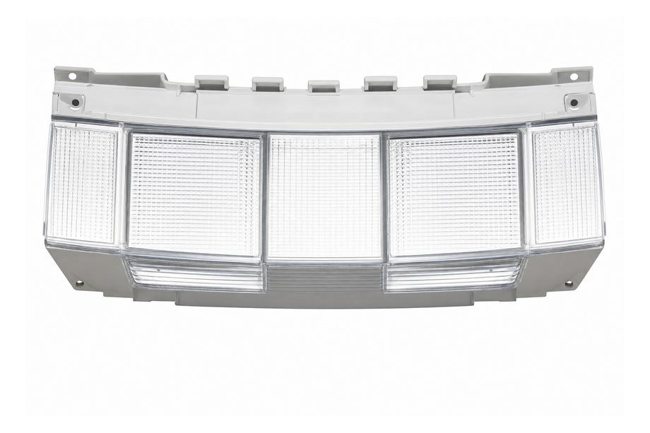 Range Rover Sport 2014–2022 Priekšējā bampera vilkšanas āķa vāciņš, sudraba (2014) Foto 1