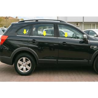 Apakšējā logu apmale (6 gab., nerūsējošais tērauds) Chevrolet Captiva 2006–2019 foto 1