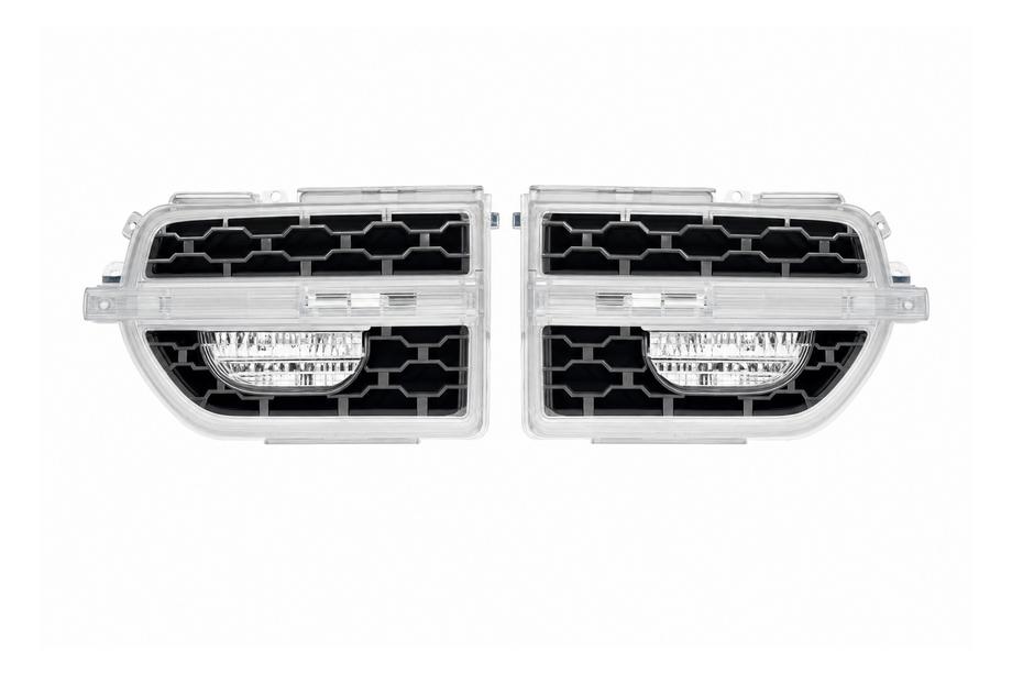 Land Rover Discovery III 2004–2009 Sudraba spārna ventilācijas restes Image