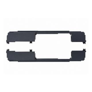 Aizmugurējā bampera vilkšanas āķa vāciņš ar atveri elektriskajam sakabes āķim, spīdīgi melns Land Rover Defender 2019–