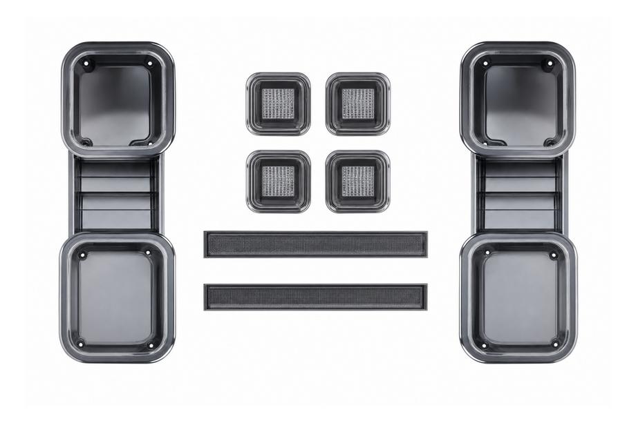 Land Rover Defender 2019– Tonēti aizmugurējo lukturu korpusi (komplekts 6 gab.) Image
