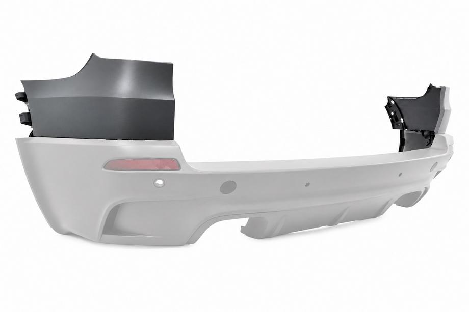 BMW X5 E70 2007–2013 Aizmugurējā bampera/spārna apdares līste (zem aizmugurējā luktura, X5 M) Foto 1