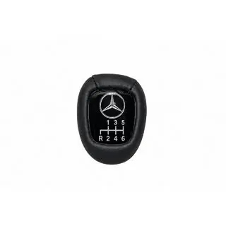 Ātrumkloķa rokturis V3 (6 pārnesumi, āda) Mercedes E-klase W124 1984–1997 foto 2