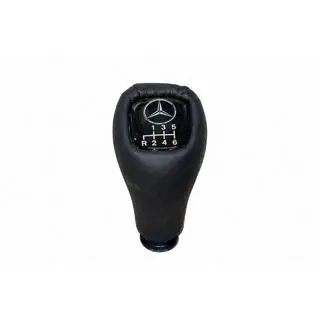 Ātrumkloķa rokturis V3 (6 pārnesumi, āda) Mercedes E-klase W124 1984–1997 foto 1