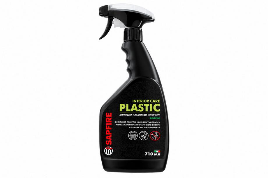 Plastmasas tīrītājs un pulēšanas līdzeklis 710 ml SAPFIRE Plastic Cleaner & Polish – ābols SONAX Foto 1