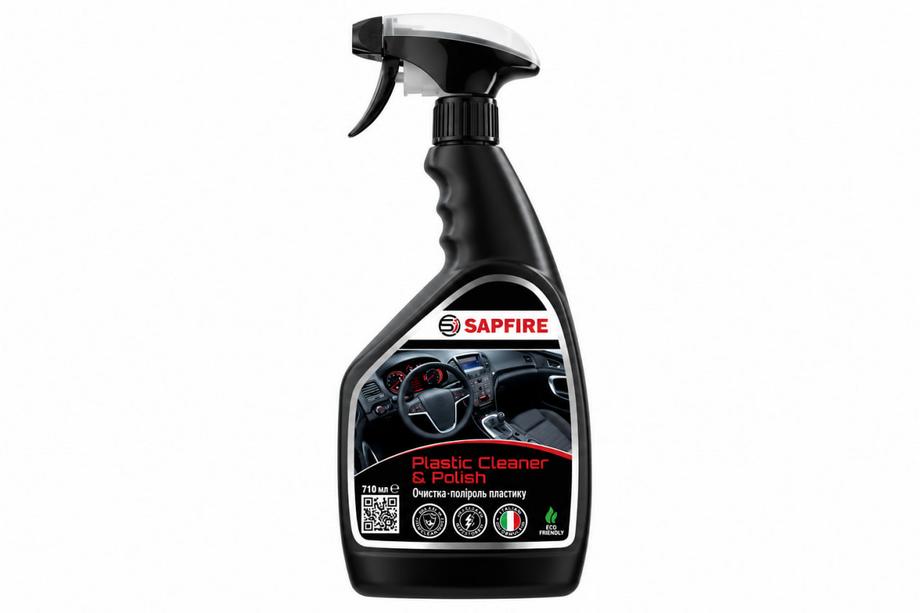 Plastmasas tīrītājs un pulēšanas līdzeklis 710 ml SAPFIRE Plastic Cleaner & Polish – ābols SONAX Foto 2