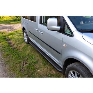 Sānu pakāpieni Premium Black (2 gab., nerūsējošais tērauds) Volkswagen Caddy 2004–2010 foto 1